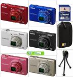 APARAT NIKON COOLPIX S6200 kolory + AKCESORIA